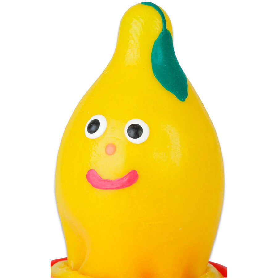 CONDOMERIE - PRESERVATIVO DECORATIVO PINTADO A MANO LIMÓN