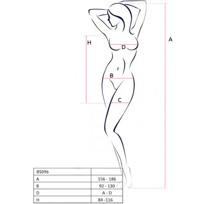PASSION - BS096 RED BODYSTOCKING ONE SIZE