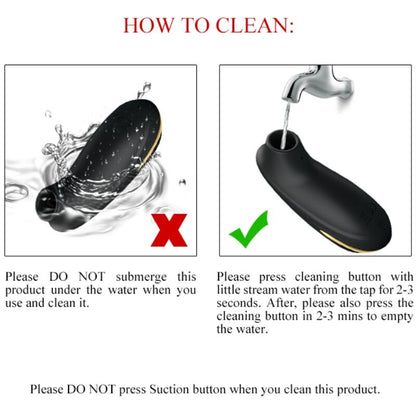 PRETTY LOVE - LUXURY RECHARGEABLE SUCTION MASSAGER BLACK
