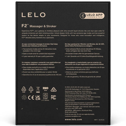 LELO - F2S™ TEAL  MALE MASTURBATOR BLUE