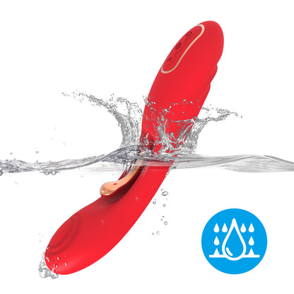 ARMONY - VIBRADOR CON LENGUA OSCILANTE ROJO