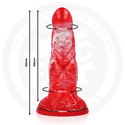 EPIC - AGNIS DILDO FUEGO CARMESÍ