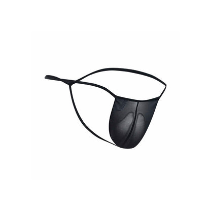 MOB - STRING TRANSPARENT EN FORME DE T NOIR TAILLE L/XL