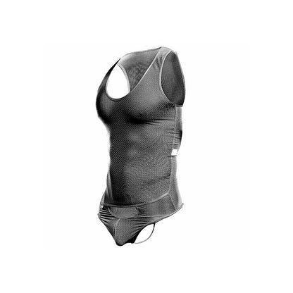 MOB - TRANSPARENT BLACK BODYSHEER SIZE S/M