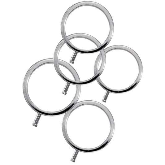 ELECTRASTIM - ELECTRARINGS ANILLOS METÁLICOS PARA EL PENE PACK 5