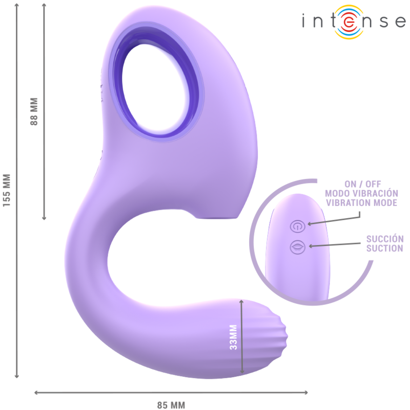 INTENSE - BAXTER WIBRATOR I STYMULATOR FIOLETOWY