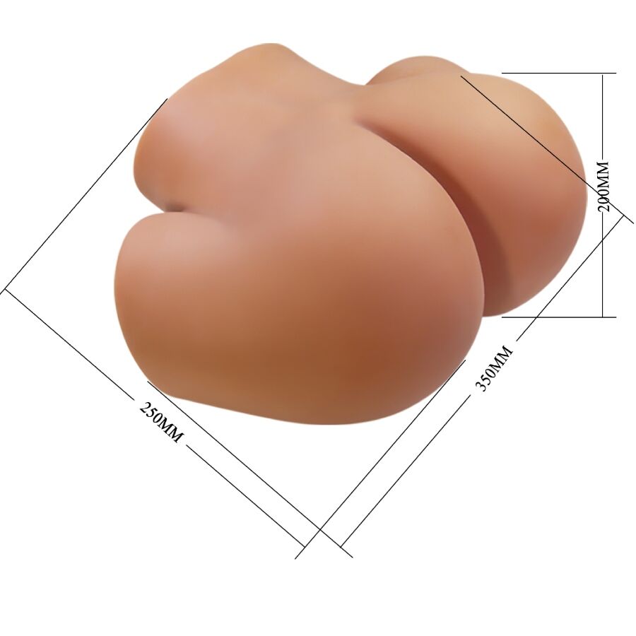 CRAZY BULL - ILANA REALISTIC FEMALE BUTT VIBRATOR AND SUCKER WITH SOUND 6.8 KG