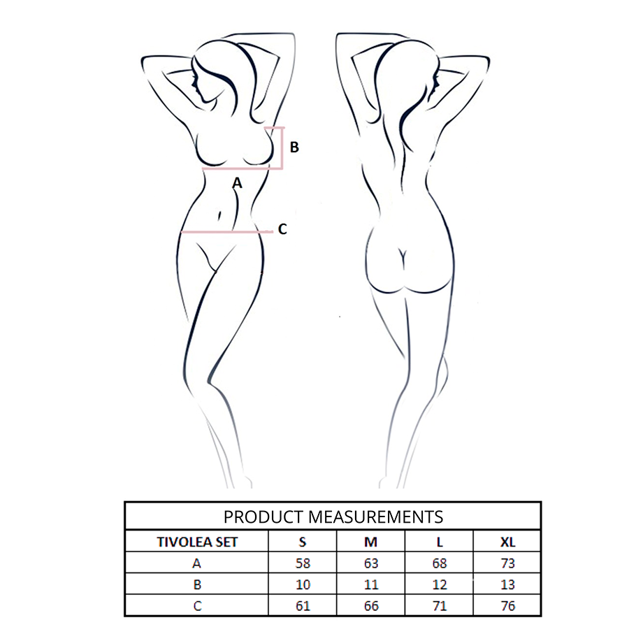 PASSION - TIVOLEA SET SUJETADOR + TANGA VIOLETA S/M