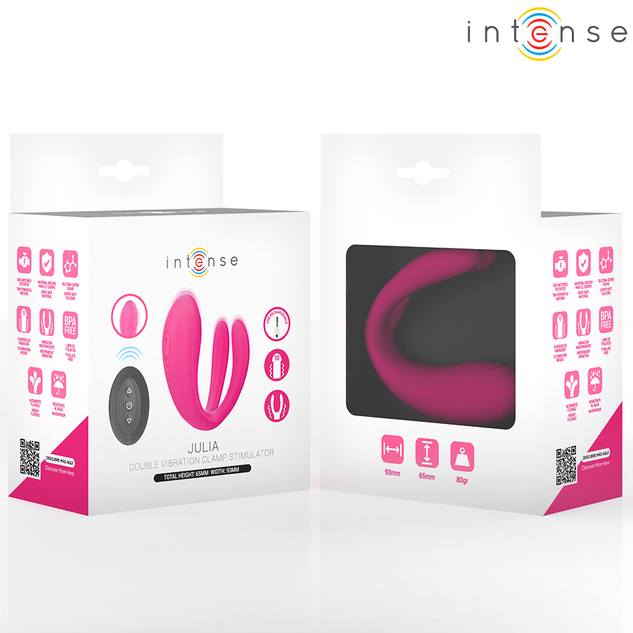INTENSE - JULIA DOUBLE VIBRATOR CLAMP STIMULATOR REMOTE CONTROL