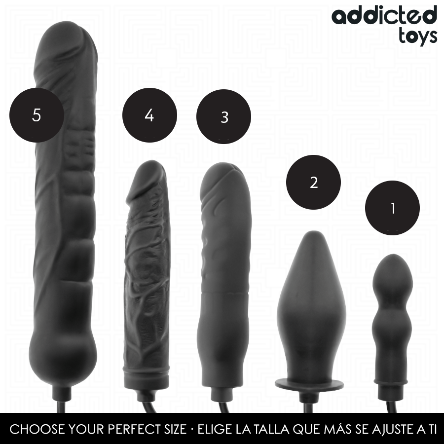 ADDICTED TOYS - INFLATABLE DOUBLE BUTT PLUG MODEL 1