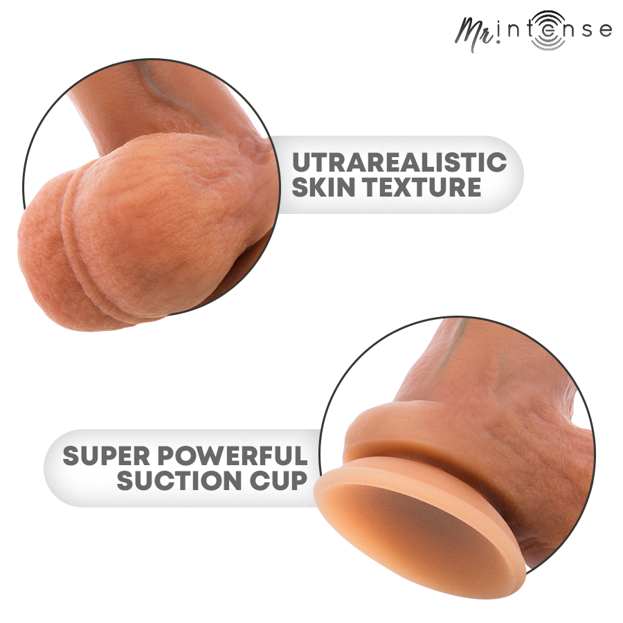 MR INTENSE - GARY L PÉNIS EN SILICONE ULTRA-RÉALISTE AVEC TESTICULES 23 CM - Ø 4,7 CM