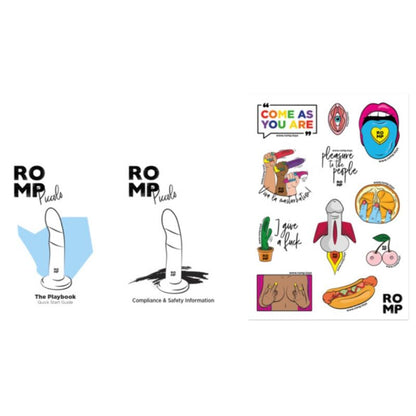 ROMP - PICCOLO SILIKONDILDO MIT DREIFARBIGEM SAUGAUFFANG 14 CM