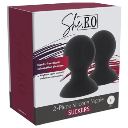 SHE.E.O - SUCCIONADORES DE PEZONES DE SILICONA L