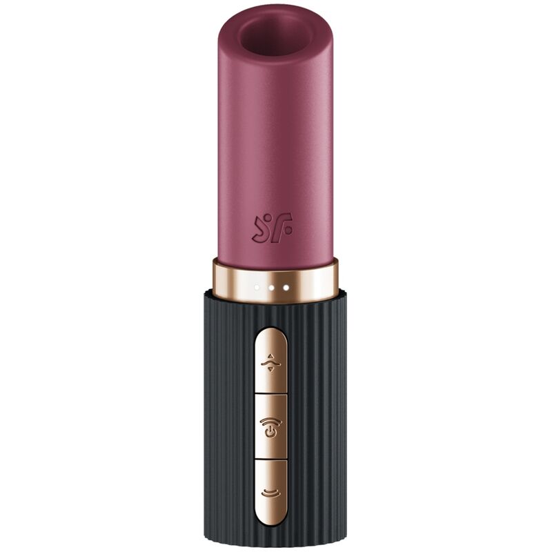 SATISFYER - DEEP KISS WAVE ESTIMULADOR DE CLITÓRIS GARNET / PRETO