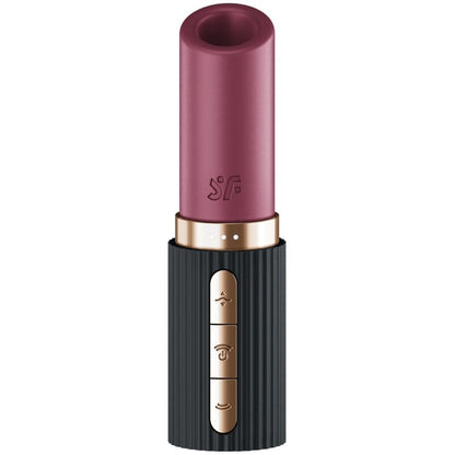 SATISFYER - DEEP KISS WAVE ESTIMULADOR DE CLITÓRIS GARNET / PRETO