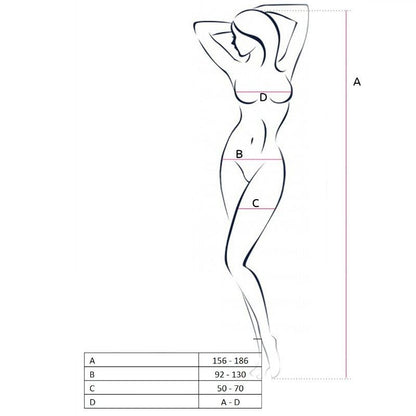 PASSION - WOMAN BS049 RED BODYSTOCKING ONE SIZE