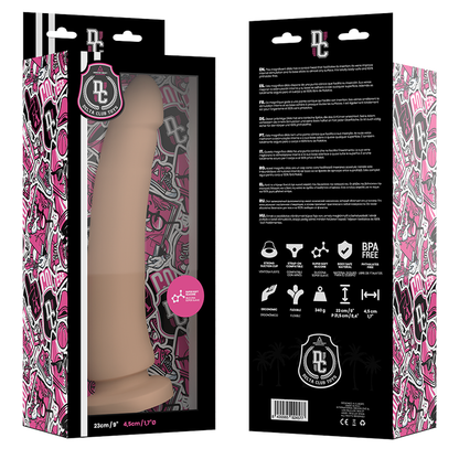 DELTA CLUB - TOYS NATURAL DILDO MEDICAL SILICONE 23 CM -O- 4.5 CM