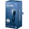 SATISFYER - DOUBLE BALL-R SILICONE DILDO BLUE