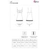 LIVCO CORSETTI FASHION - ZERUNAM SET BABYDOLL + BLACK THONG L/XL